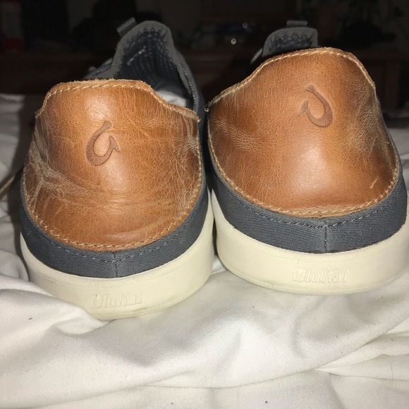 NWT OluKai Li Keu Mens Slip On Drop Heel Casual Sneaker Shoe Slides 8 - Picture 7 of 8